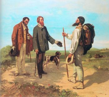 古斯塔夫 庫爾貝 The Meeting( Bonjour, Monsieur Courbet)